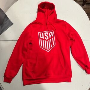 Red USA Logo Hoodie